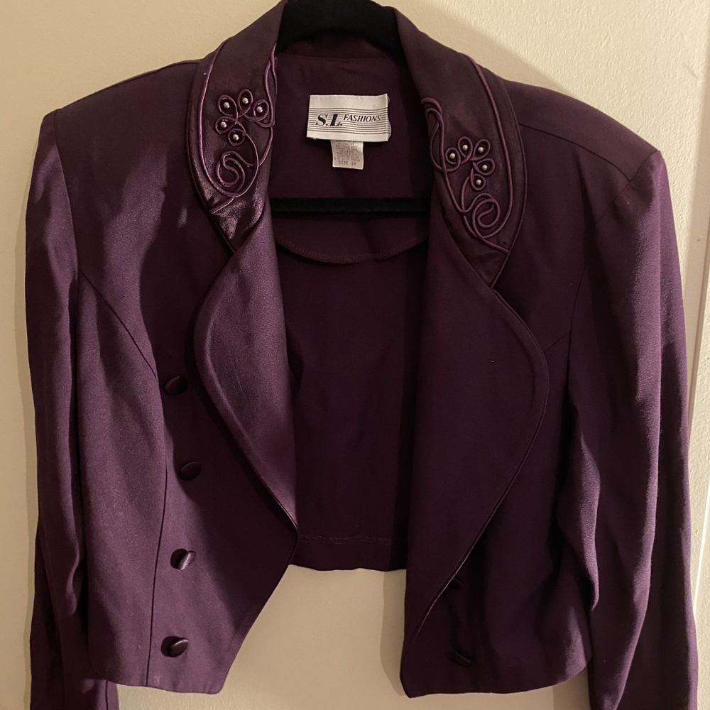 S.L.Fashions plum dinner jacket
